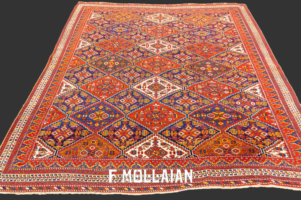 Antique Persian Rug Afshari Very Fine n°:771169
